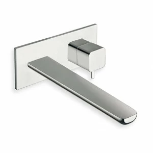 CRIKG258 Смеситель для раковины настенный БОЛЬШОЙ внешние части для CRICS200 (правая сторона) - CRICS201 (левая сторона) со сливом 1 ”1/4 Up & Down и металлической пластиной Cristina Rubinetterie