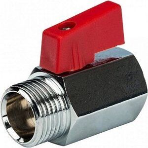 Кран шаровый STOUT ВН Mini 1/2" стандартный проход, флажок
