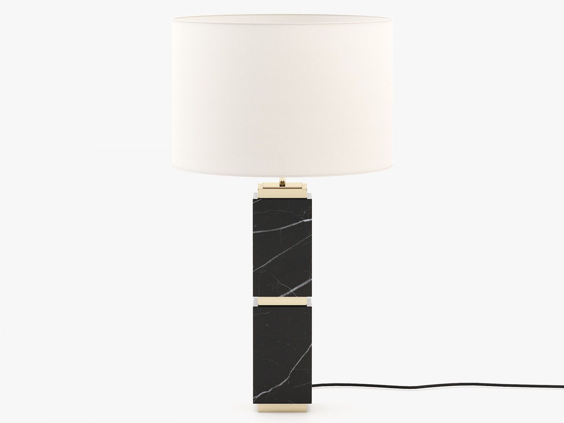 Настольная лампа из черного мрамора Marquina Laskasas QUENTIN ARCH-00107952 - Вид №2