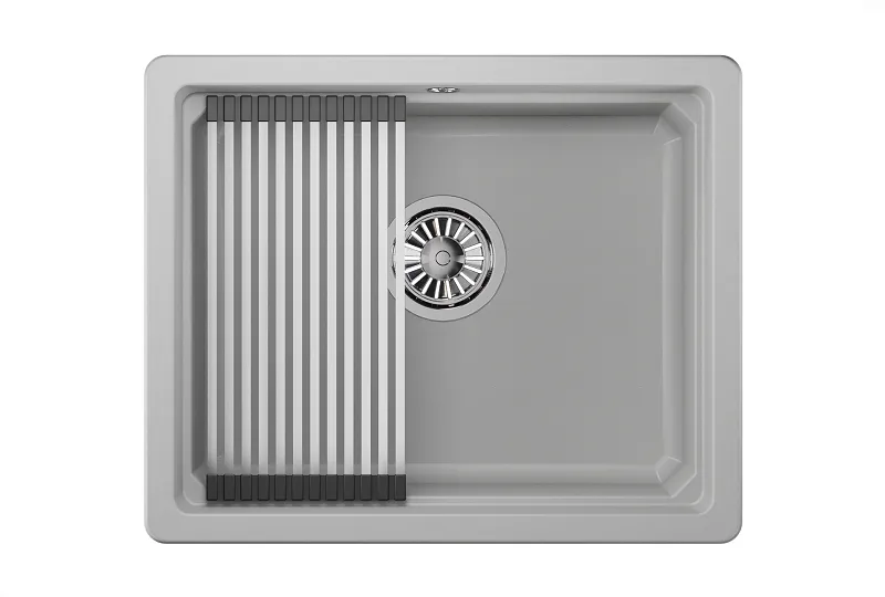 KS-5501U, АРКТИК (БЕЛЫЙ), кухонная мойка, кварц GRANULA 5501U-ST315 - Вид №1