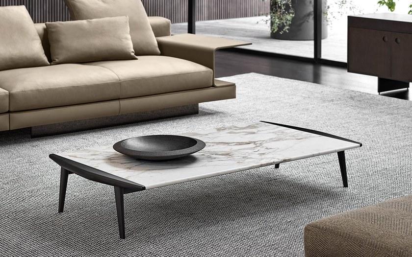 Minotti Журнальный столик из мрамора Fynn sun-id-1383404 - Вид №1