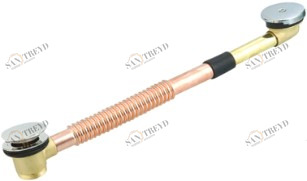 Слив-перелив для акриловой ванны медно-латунный, отделка бронза CEZARES CZR-STW1-02 