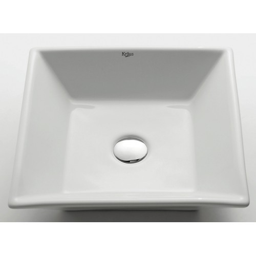 KCV-125 Накладная раковина на столешницу  прямоугольная Krausru  - Вид №4