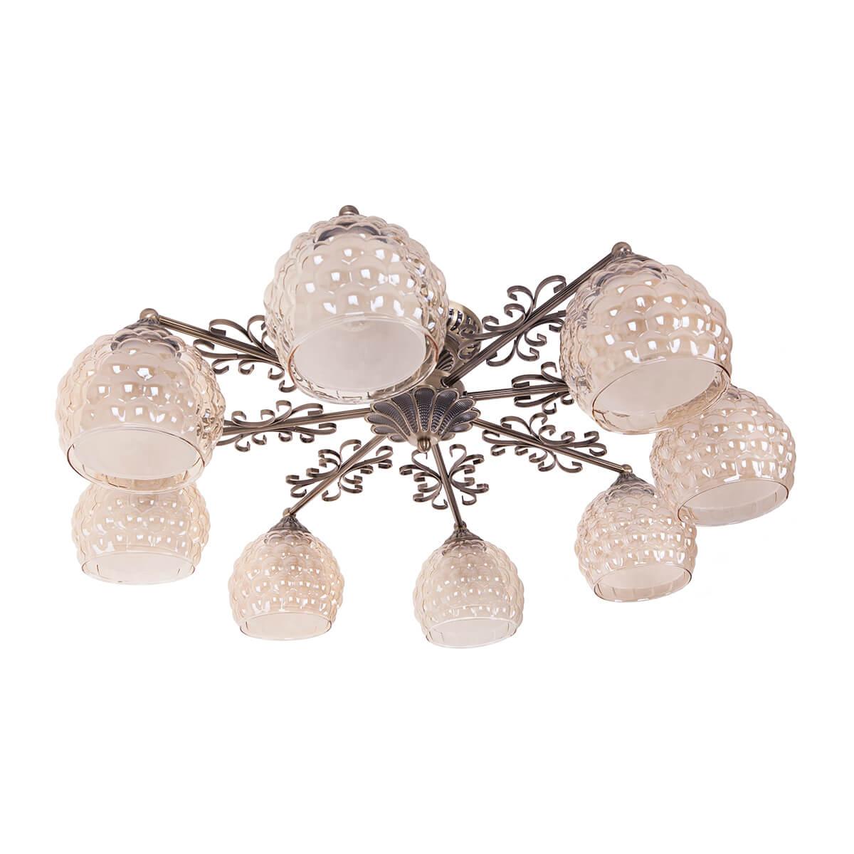 Потолочная люстра IDLamp Bella 285/8PF-Oldbronze IDLAMP BELLA OLDBRONZE 183447 Белый  - Вид №2