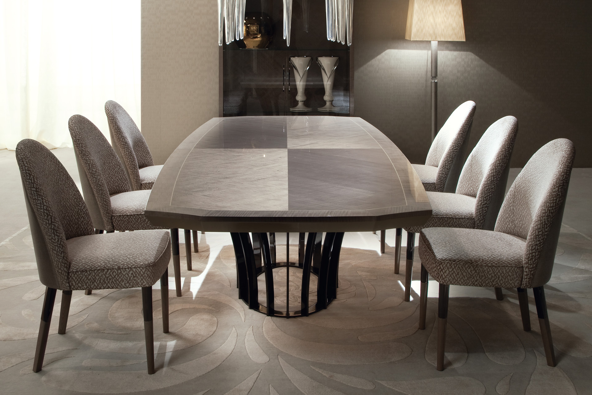 6800 Alchemy прямоугольный стол в форме лодки - giorgio collection - Вид №4