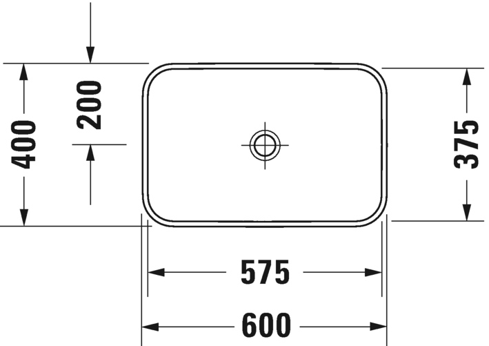 2359601300 Подвесная раковина настенная овальная Duravit Happy D.2 Plus - Вид №2