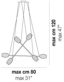 Vetreria Vistosi Люстра из стекла Damasco sun-id-1412703 - Вид №2