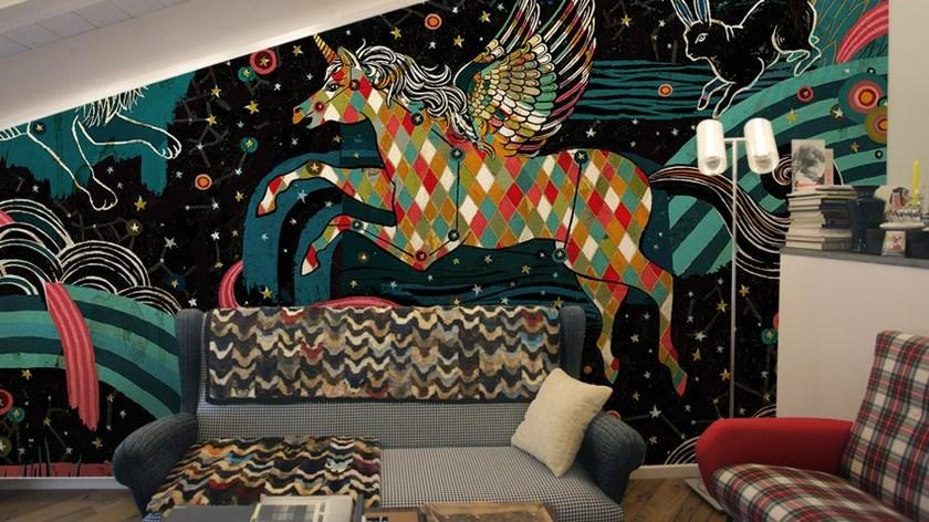 GLAMORA Моющиеся виниловые обои Symbiosis sun-id-1394216 - Вид №1