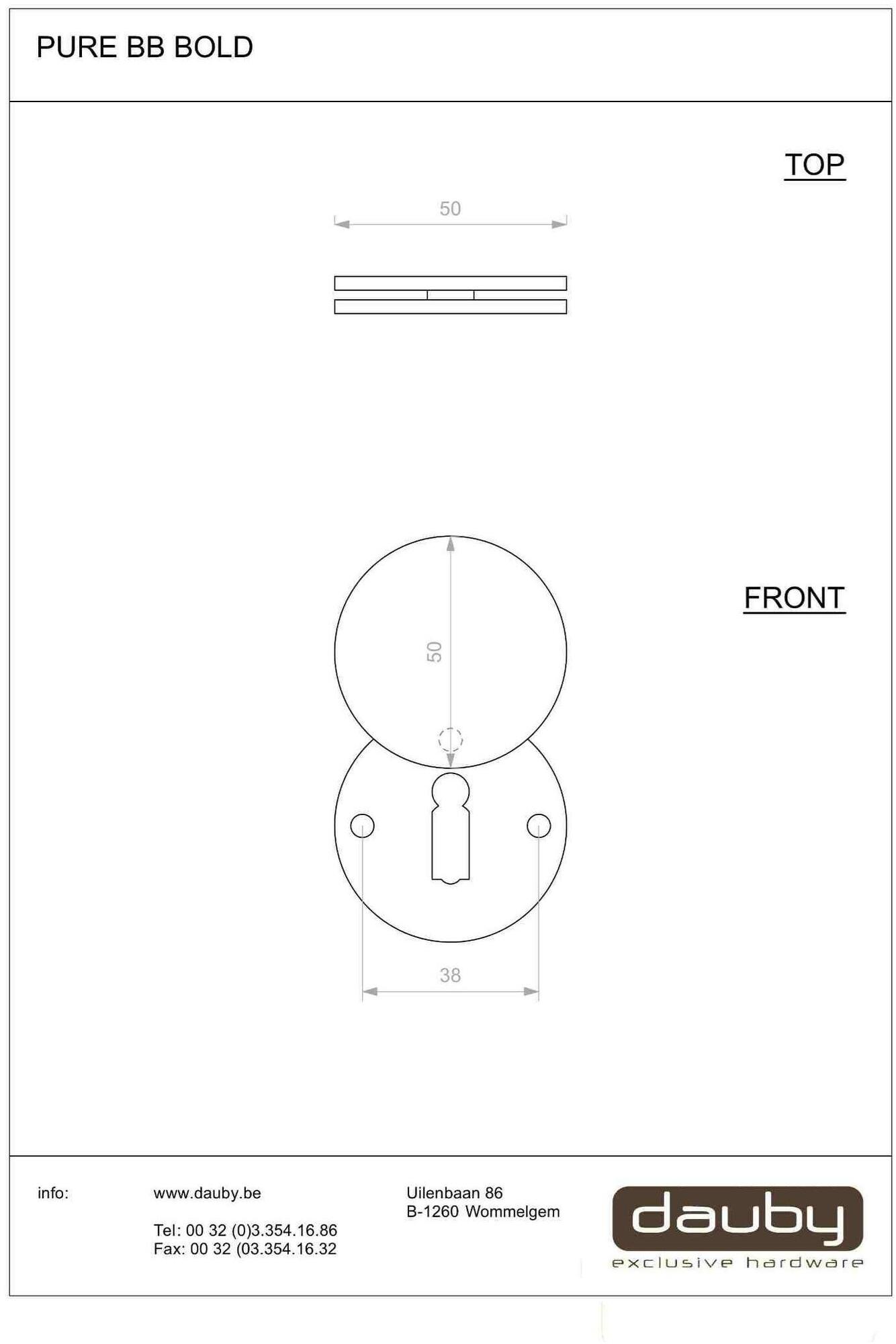 Dauby Круглая насадка Pure® 9637 - Вид №3