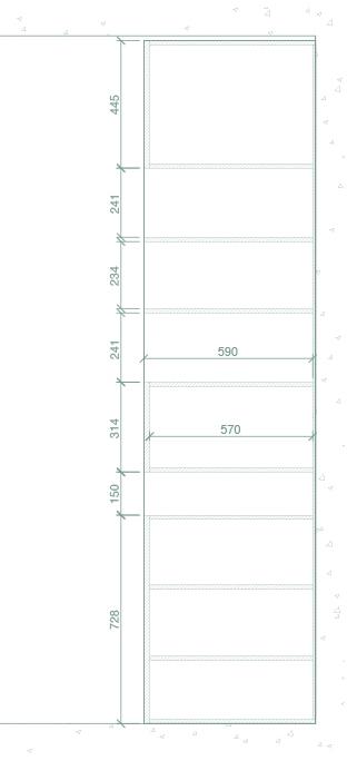 CP Parquet Книжный шкаф отдельно стоящий из дуба с ящиками Cp lab design sun-id-1448487 - Вид №3