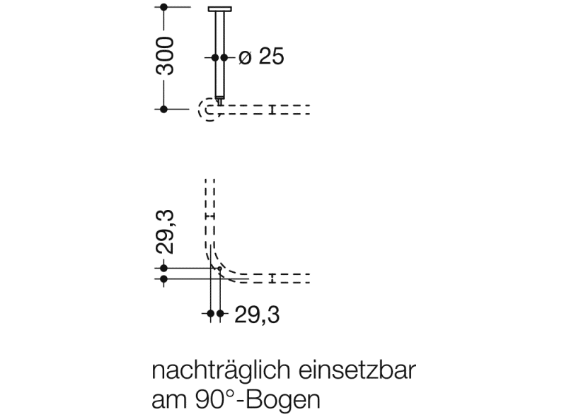 900.34.00060 потолочная подвеска HEWI System 900 - Вид №4