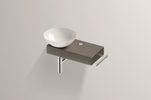 0613001084 Умывальник с тумбой, set.wp.pn1, белая, proshield, глазурованная Alape серия PN (Piccolo Novo)