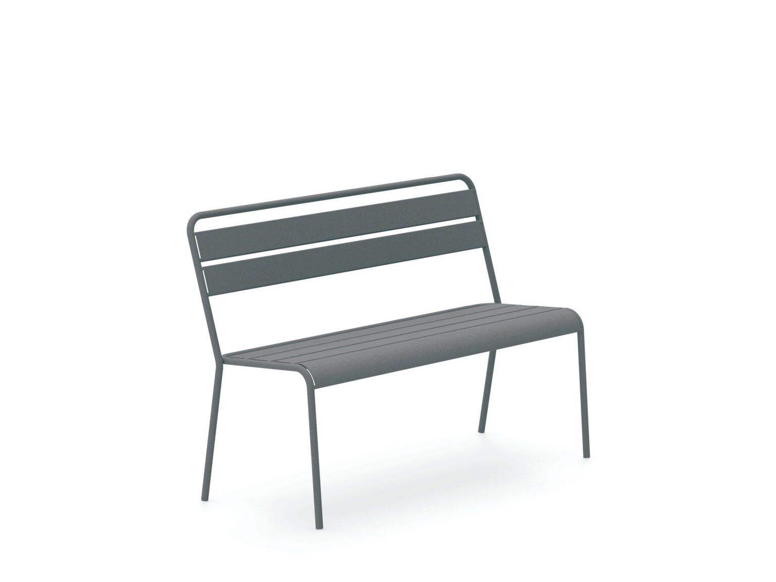 Металлическая штабелируемая садовая скамейка со спинкой Vermobil ARCH-00126375 - Вид №5