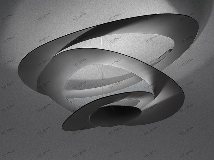 Artemide Алюминиевый потолочный светильник отраженного света Pirce sun-id-1404793