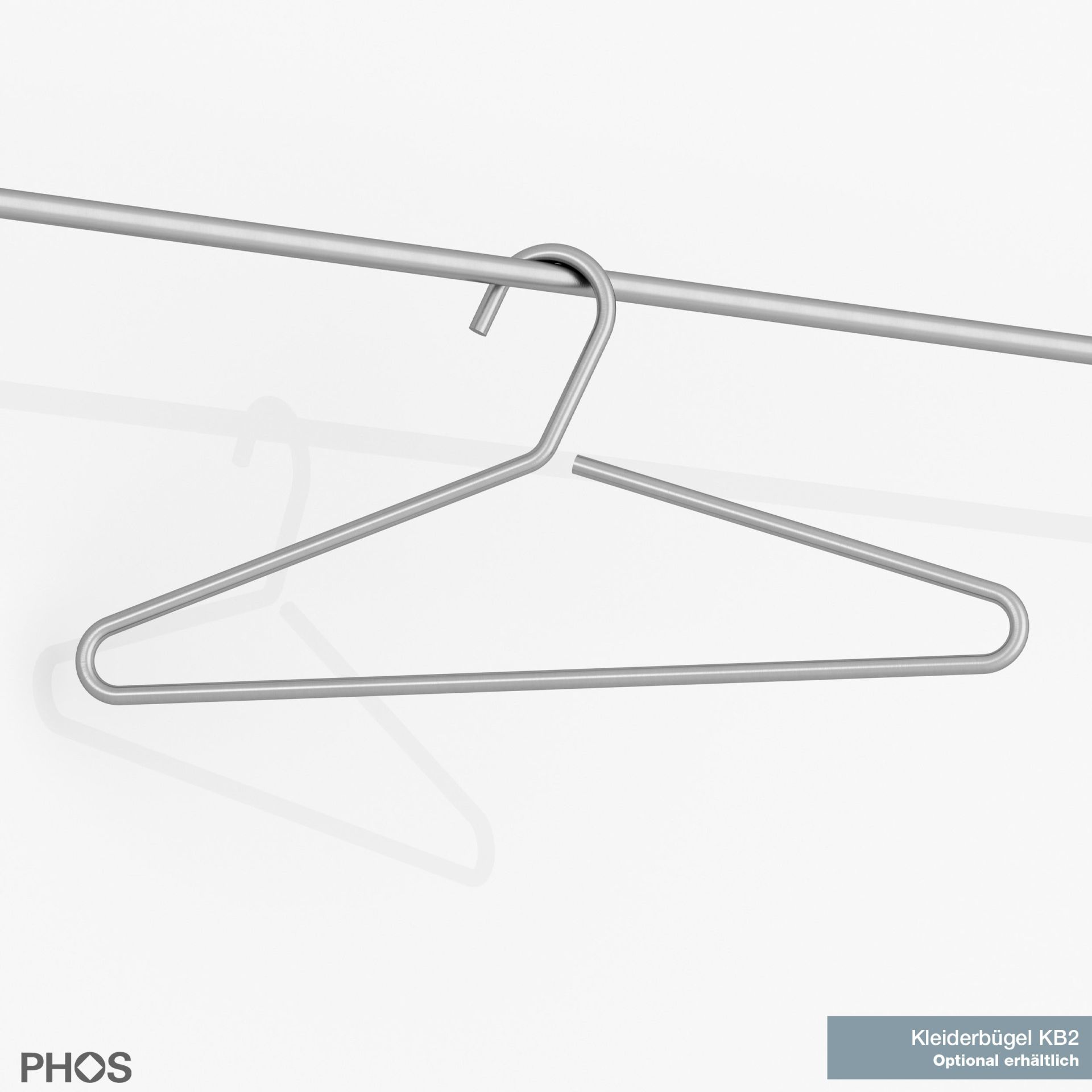 G4-1200-Eiche Вешалка настенная, широкая, с полкой из дуба, ширина 120 см PHOS  - Вид №3