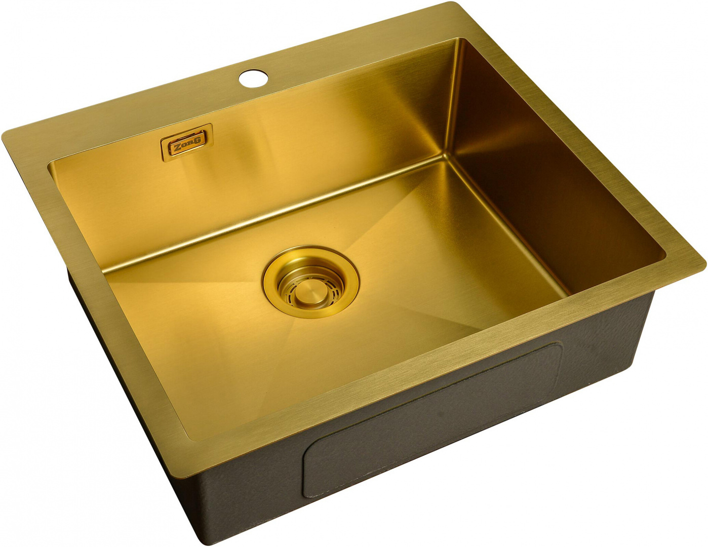 Мойка кухонная ZorG Light ZL R 590510 BRONZE из нержавеющей стали, бронза