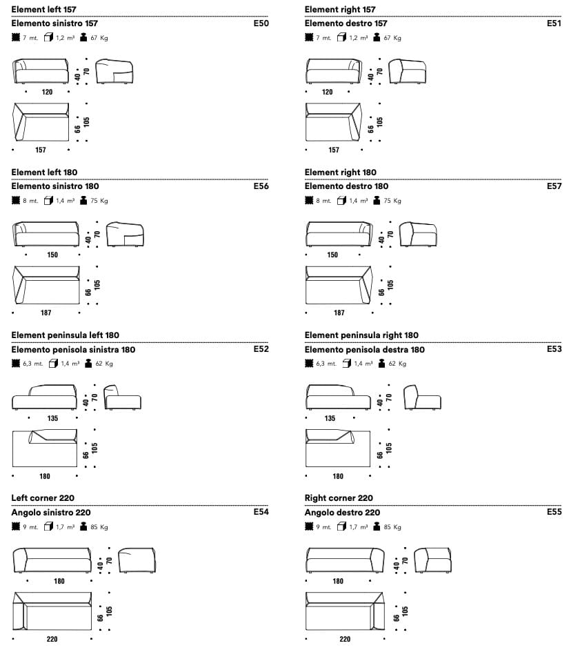 Ткань диван MOROSO M. A.s.s.A. s ARCH-00122773 - Вид №10
