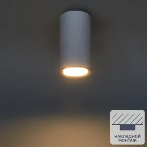 Светильник точечный накладной Elektrostandard DLN101 GU10 2 м² цвет белый