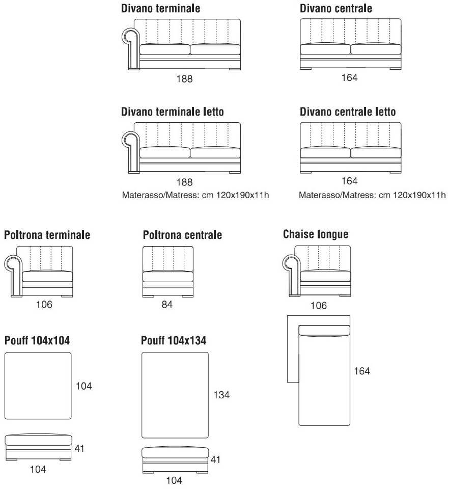 Former In Italia Модульный бархатный диван с шезлонгом Quincy sun-id-1401894 - Вид №2