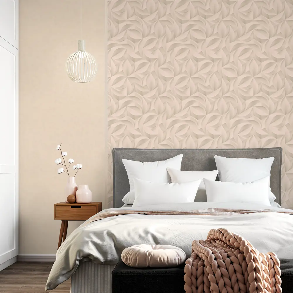 Обои флизелиновые Home Color Reflect бежевые 1.06 м HC71625-22 83537052 STLM-2056316 - Вид №2
