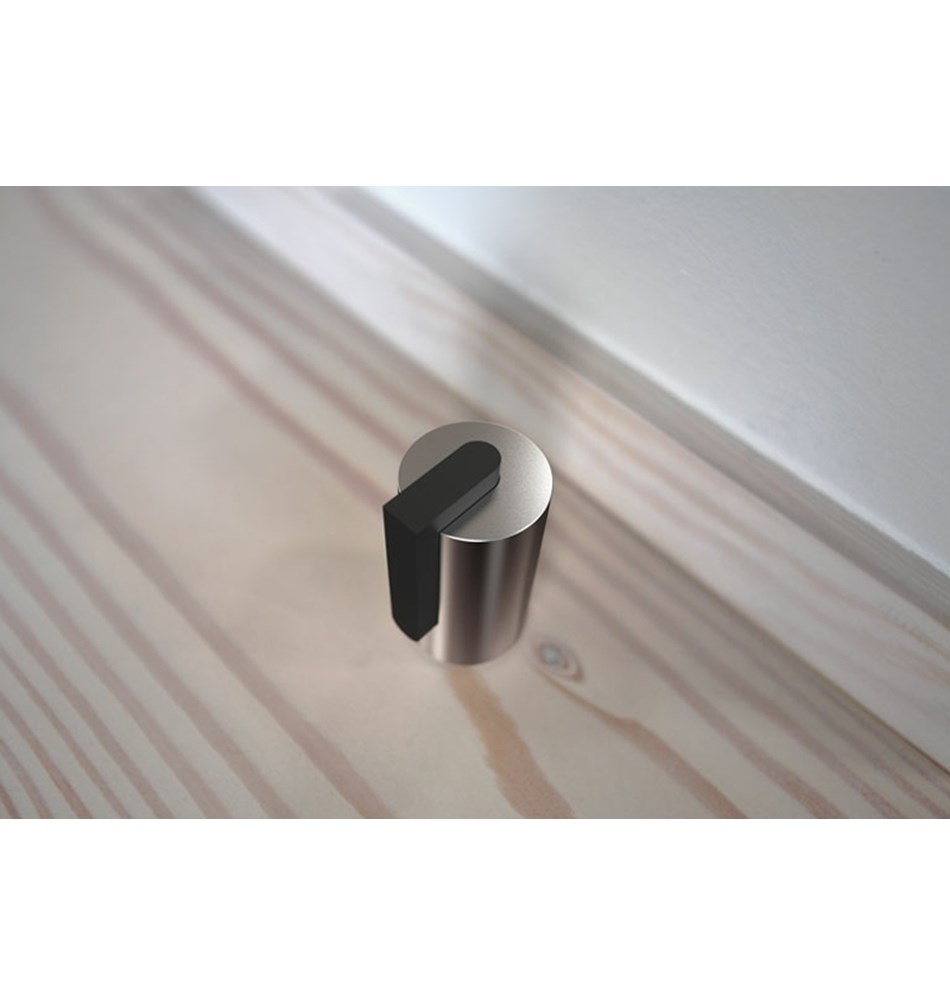 FROST Дверной упор 1, 55 мм » матовый / черный Нержавеющая сталь Матовый N1931  - Вид №6