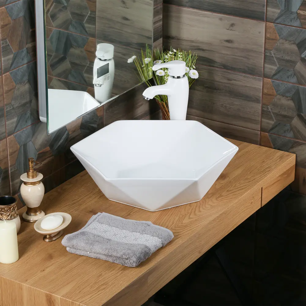 Мини-раковина Melana MLN-320342 накладная белая STLM-2033497 - Вид №3