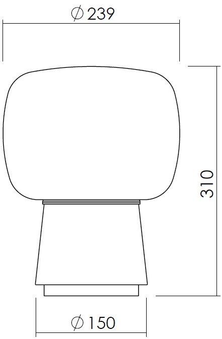 NEXO LUCE Настольная лампа из бетона Oxen table lamp 7155d0 - Вид №3