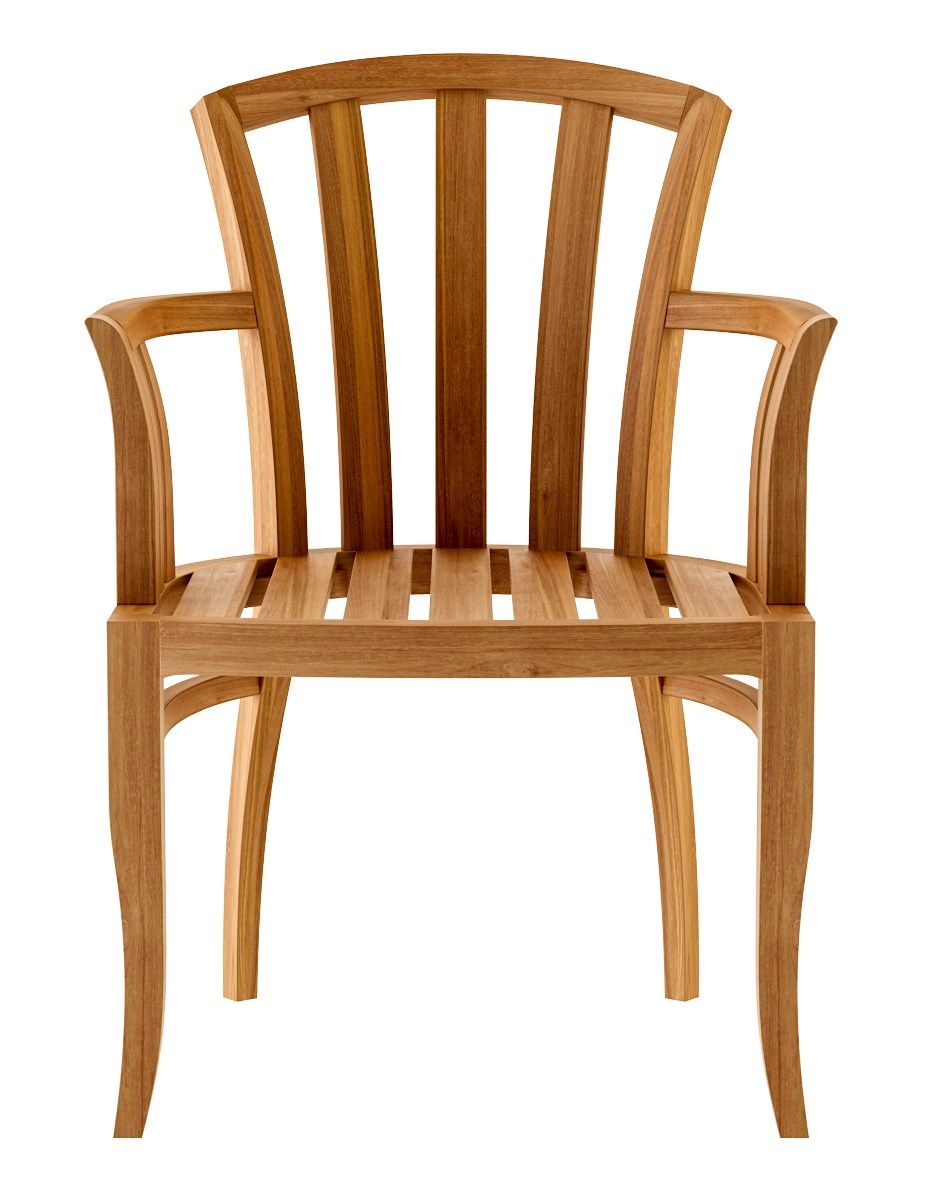 Садовый стул из тикового дерева Deco с подлокотниками ASTELLO Tournesol ARCH-00041595 - Вид №2