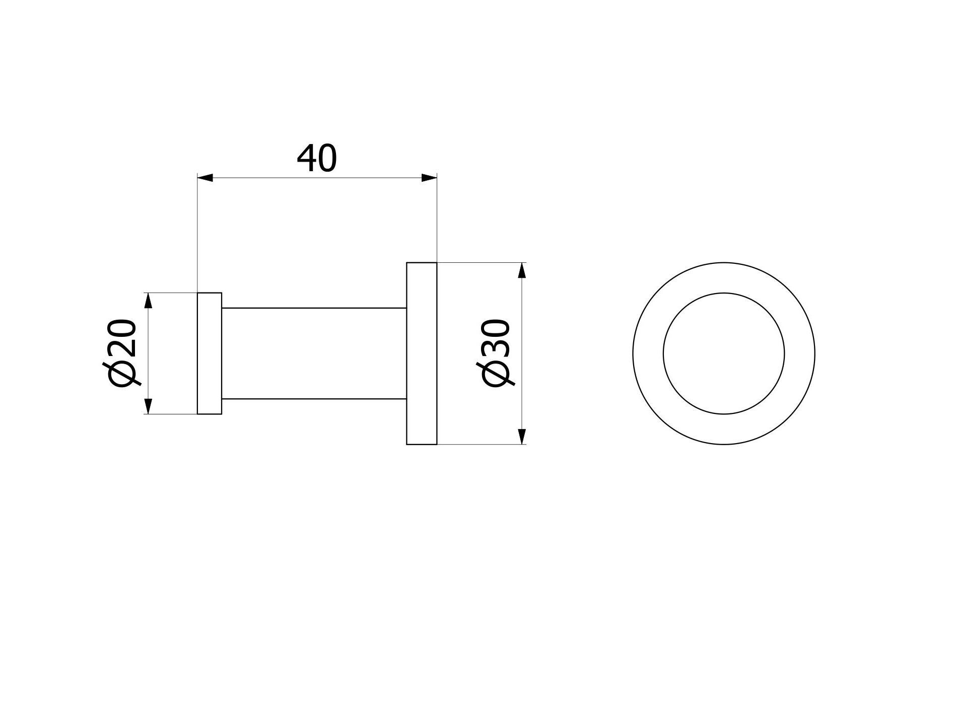 Вешалка для полотенец из нержавеющей стали IB Solferino 316 ARCH-00024830 - Вид №2