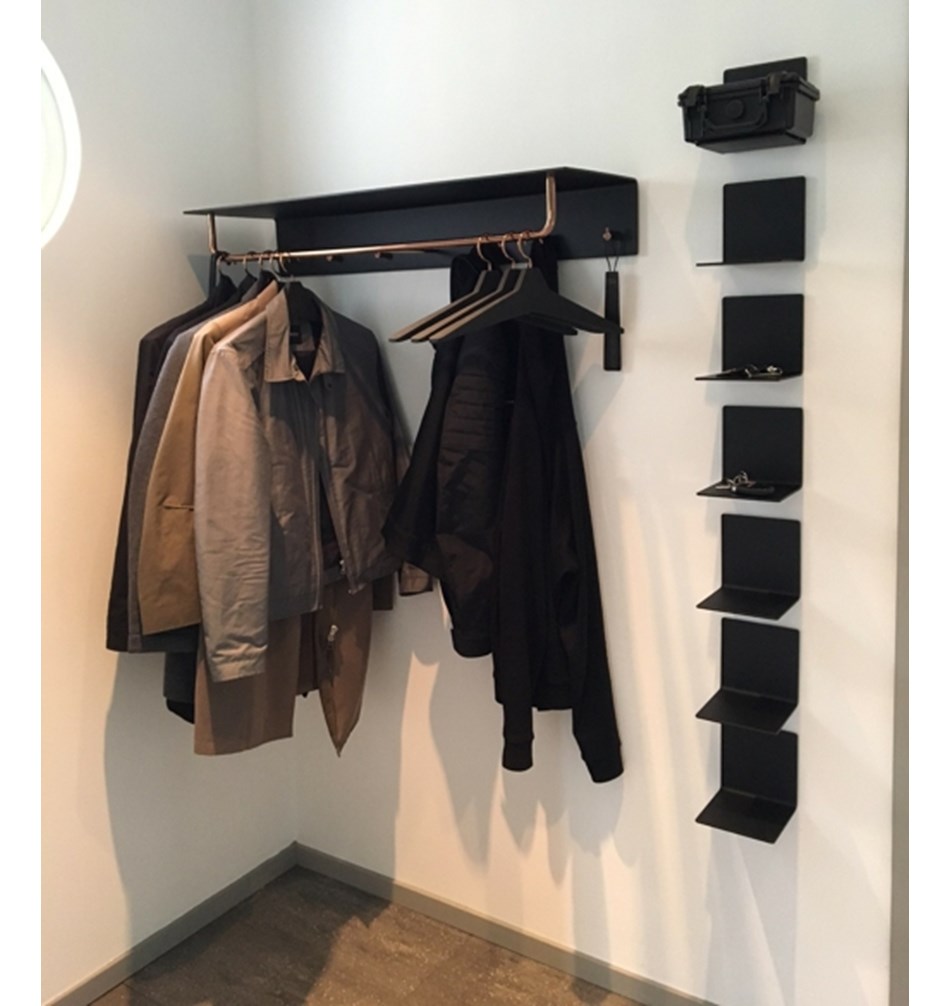 FROST Вешалка 4, комплект » черный / медь Резина / нержавеющая сталь Черный / медь U3013-3-C  - Вид №6