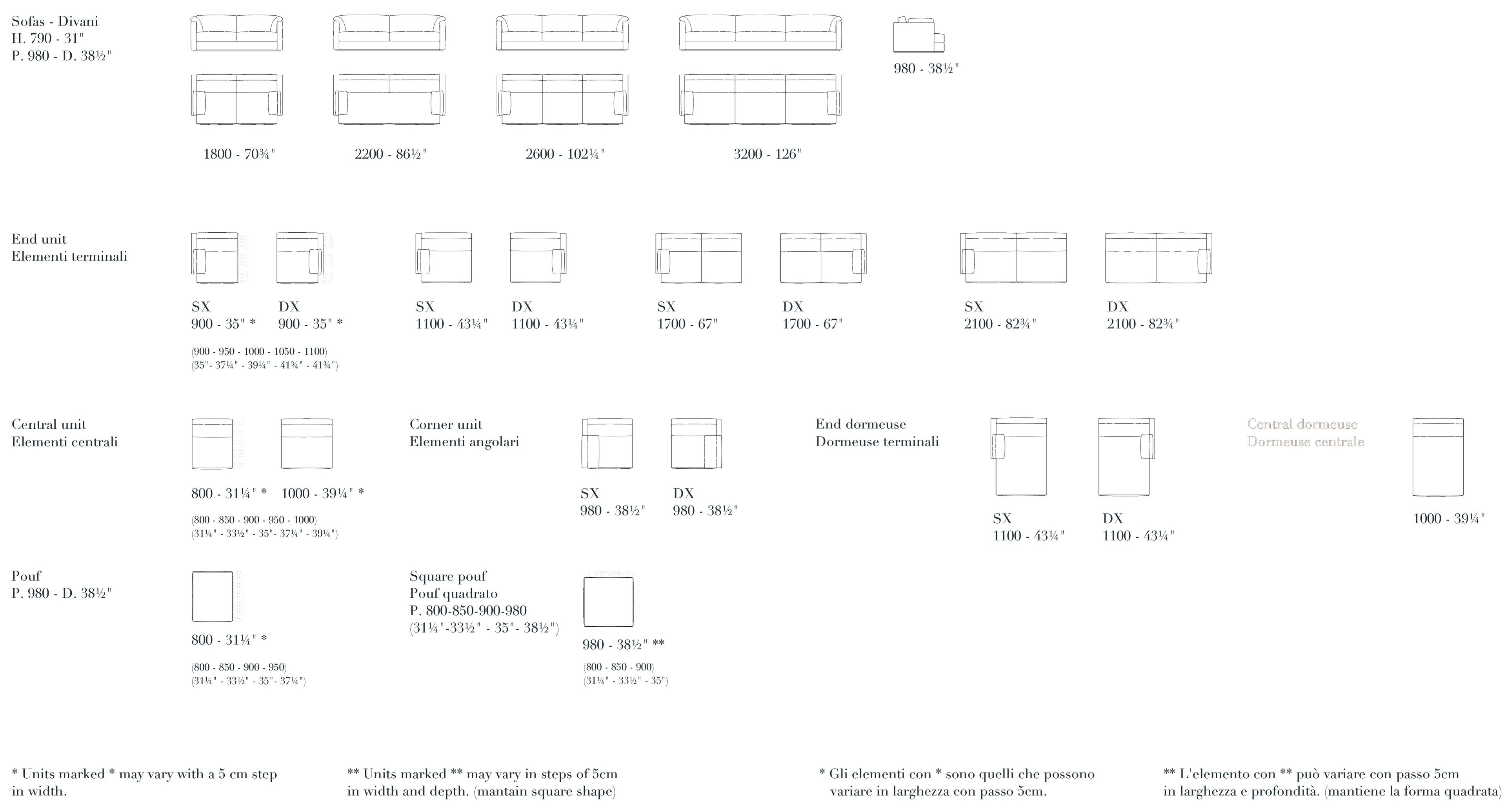 Модульный тканевый диван Lema GLEE ARCH-00029361 - Вид №16