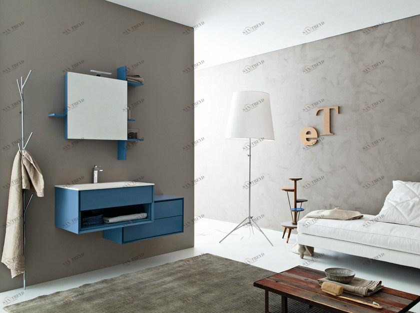 NOVELLO Тумба под умывальник, лакированная, с зеркалом Libera 3d sun-id-1444121