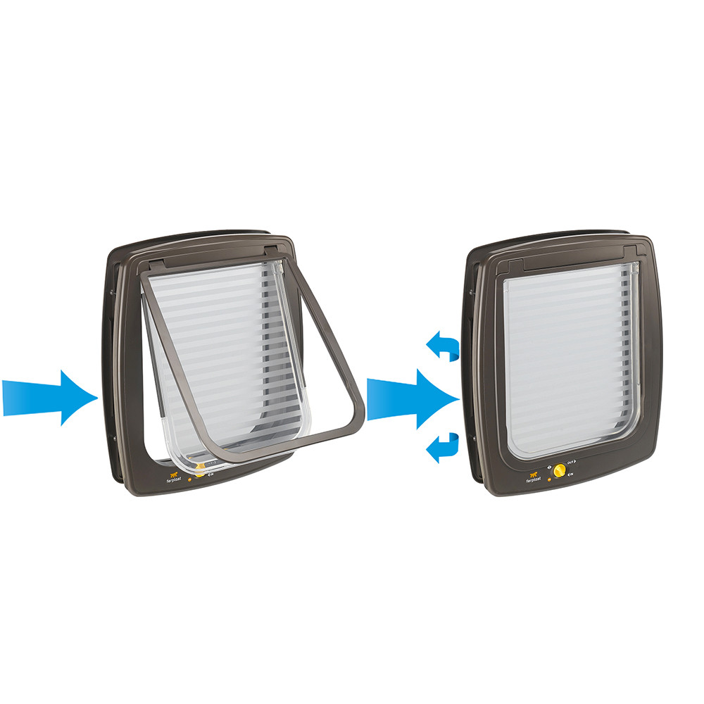 Т0025048 Дверь Swing 7SET коричневая для кошек и собак FERPLAST  - Вид №1