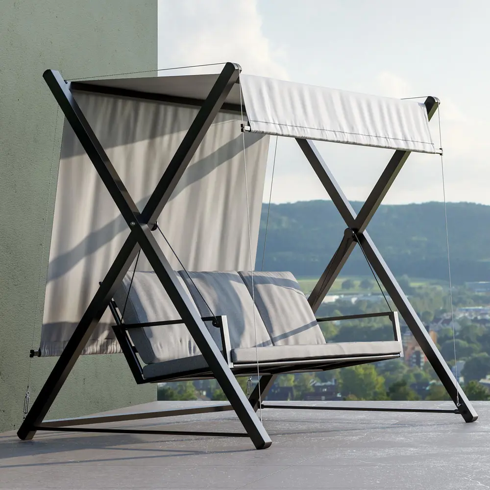 Naterial Odyssea — садовые качели для троих с регулируемым тентом 84855720 STLM-0963500 - Вид №18