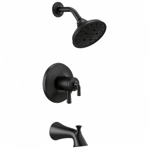 T17433-BL Ванна и облицовка для душа Monitor 17 Series Delta Faucet Kayra Матовый черный
