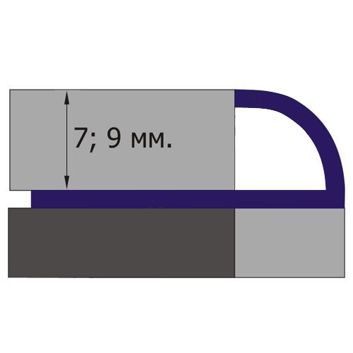 Уголок 03R (19) светло-беж 7 мм нар Santreyd 254810 - Вид №1