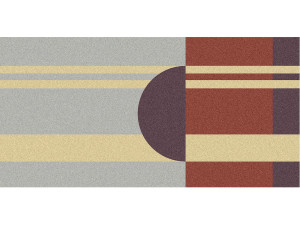 Узорчатый прямоугольный коврик для ванной комнаты