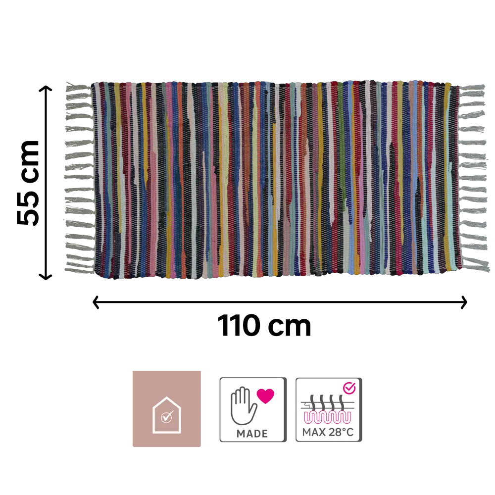 Коврик декоративный хлопок Inspire Neis 55x110 см цвет мультиколор 82481276 STLM-2023590  - Вид №3