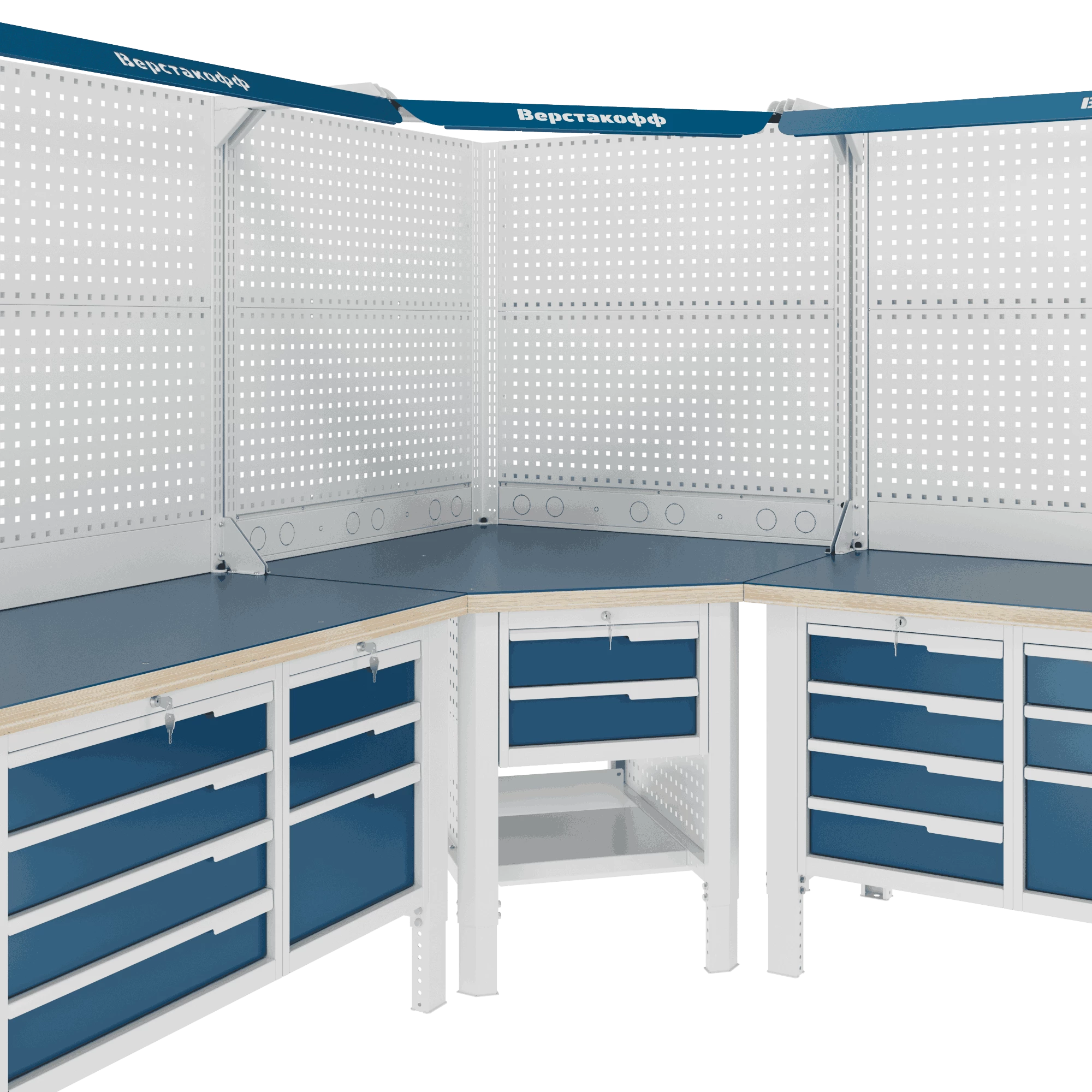 Верстак (угловой) CTR U532.S1.1 Верстакофф 124766 - Вид №2