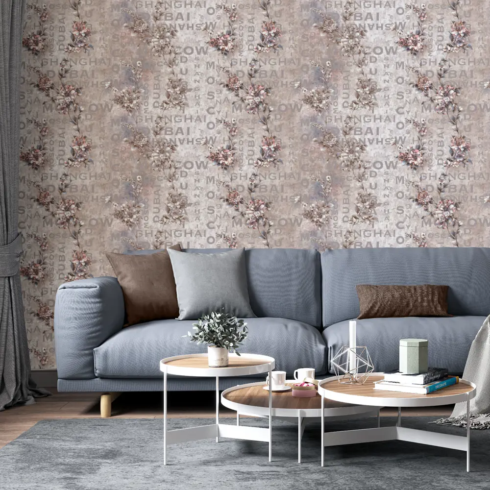 Обои флизелиновые Palitra Family Romantis бежевые 1.06 м FM71681-24 STLM-2054010 - Вид №2