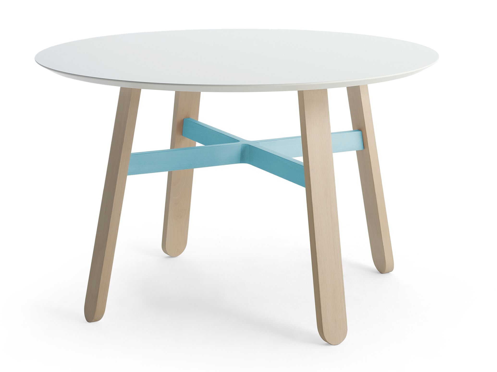 Круглый стол из бука Billiani круассан ARCH-00153350 - Вид №2