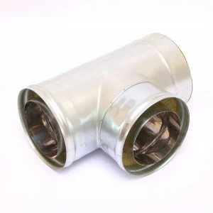 Сэндвич-тройник 90" Ferrum Ф150х210 оцинкованная сталь (430/0,5мм)