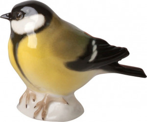 10562966 Императорский фарфоровый завод Скульптура "Синица Черноголовая" Фарфор твердый