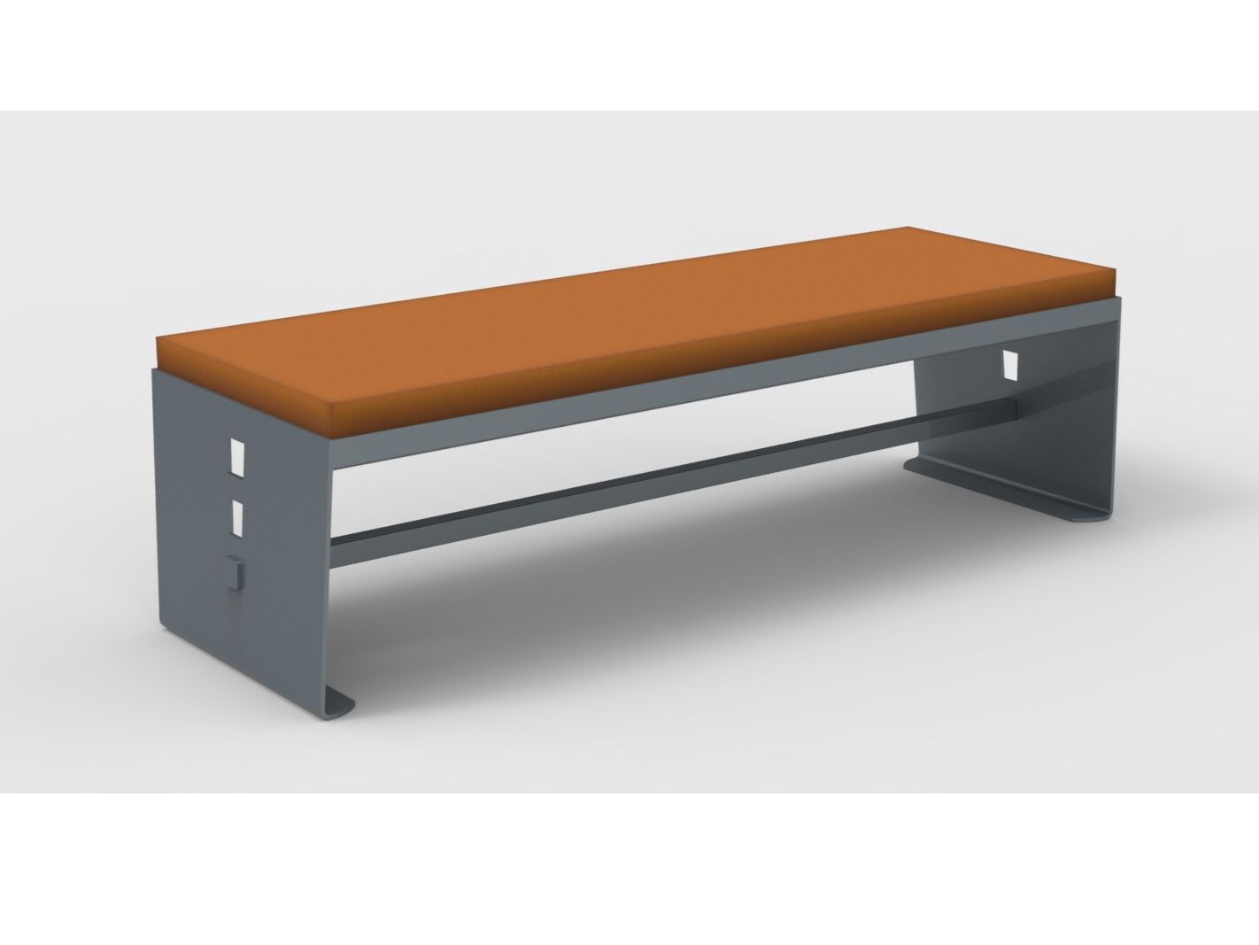 Скамейка из фанеры без спинки Studio Città эскиз ARCH-00071340 - Вид №1