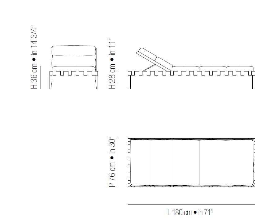 Садовая кровать с каркасом из ироко Braid Feeling ARCH-00031521 - Вид №4