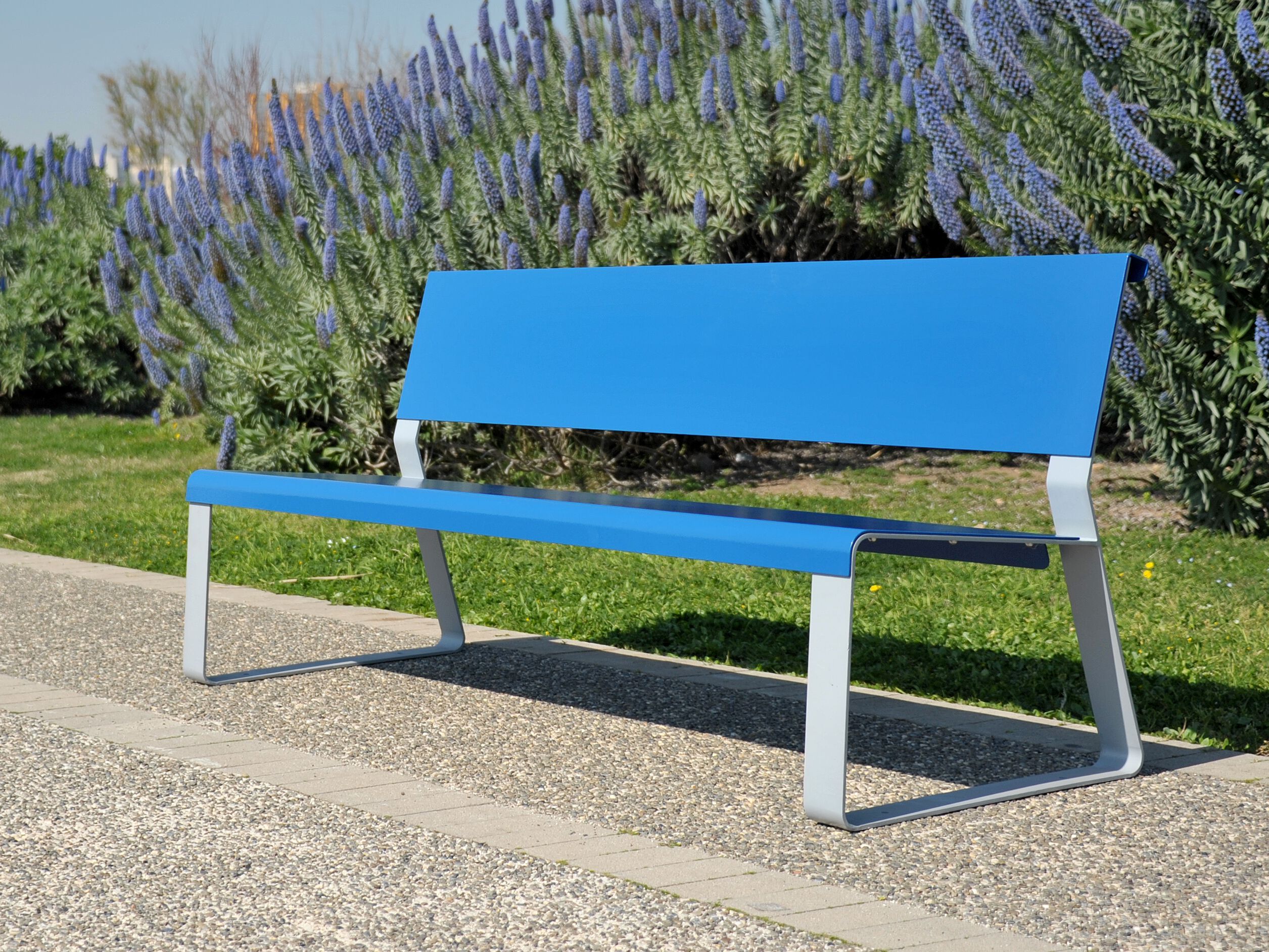 Оцинкованная стальная скамья со спинкой Viscio Urban Design MATKA ARCH-00050896 - Вид №6