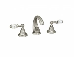 036601.000.50 Раковина с тремя отверстиями и кристаллами Swarovski Яркий хром