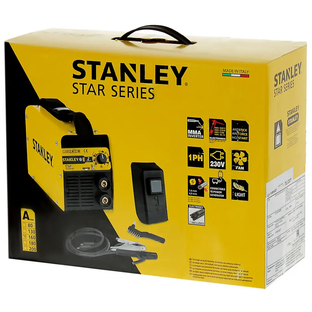 Сварочный аппарат инверторный Stanley Star 4000, 160 А, до 4 мм STLM-2185837 - Вид №8