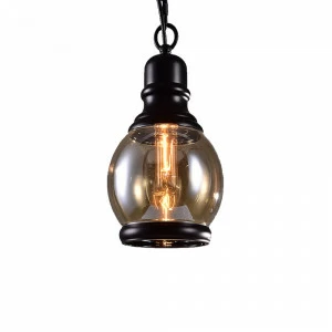 Светильник подвесной 23,5х16 см янтарный Delight Collection SD201823+amber DELIGHT COLLECTION ДИЗАЙНЕРСКИЕ 00-3882296 Золото;прозрачный