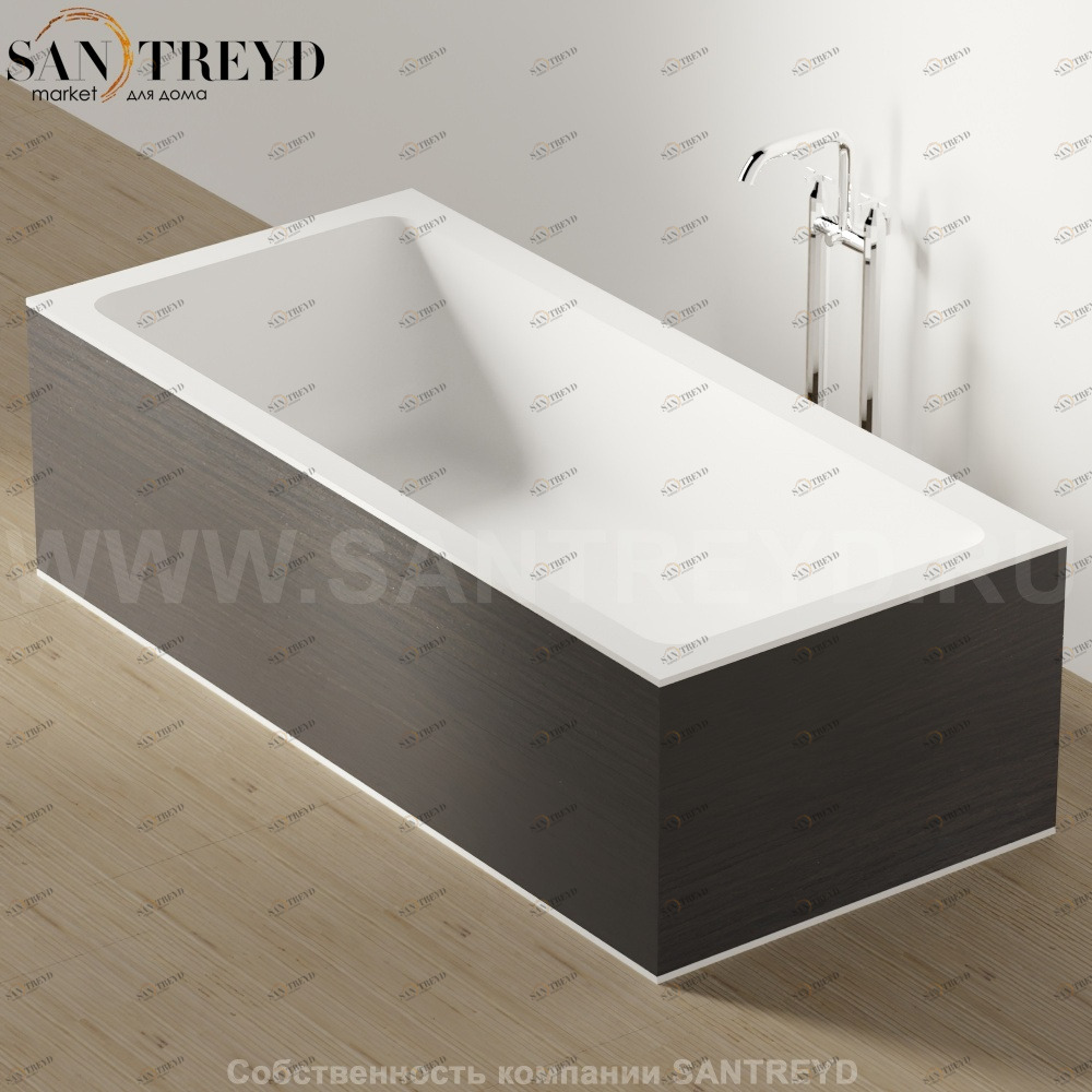 Ванна свободностоящая CARTESIO W темный дуб Agape AVAS0994RW